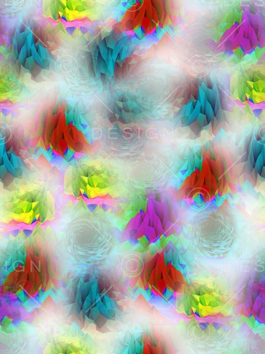 不规则几何印花华亿平台图片