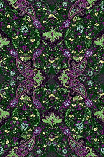 673734-民族风与佩斯利系列2 军绿底