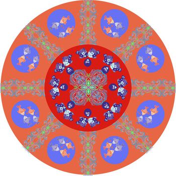 673899-10287 儿童卡通地毯（圆）-2