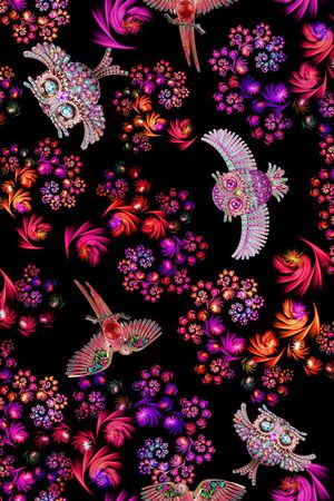 中国风印花华亿平台图片