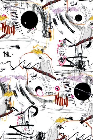 手绘印花华亿平台图片