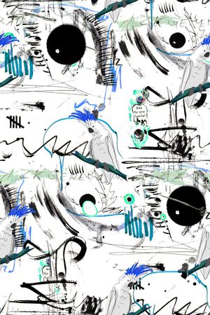 手绘印花华亿平台图片