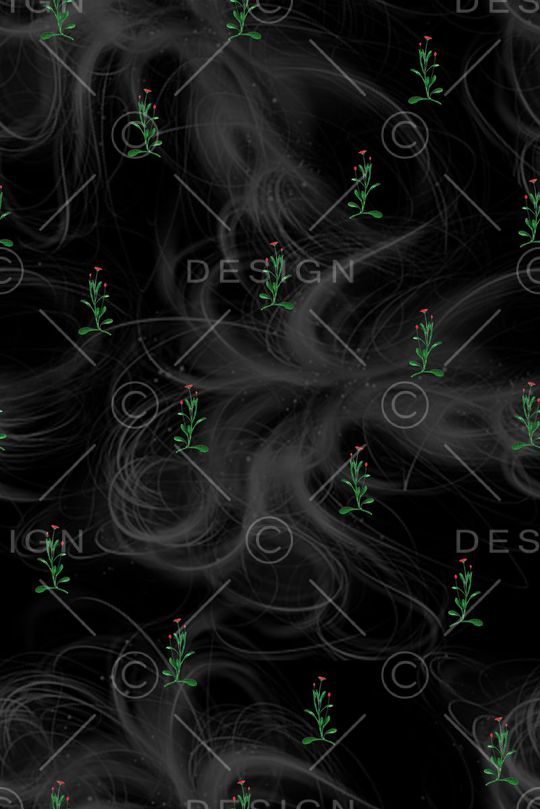 小花卉印花华亿平台图片