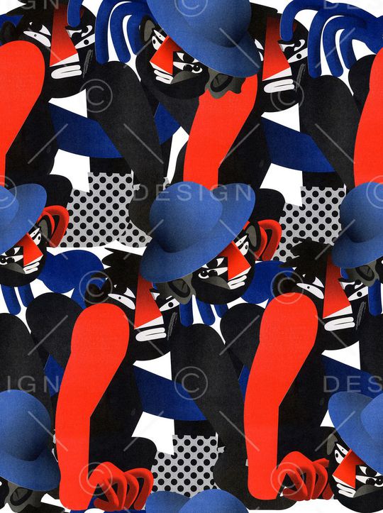 几何印花华亿平台图片