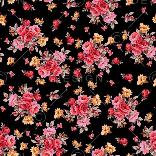 女装睡衣乱花印花华亿平台图片