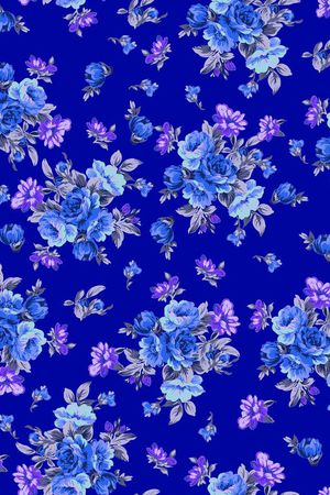 女装睡衣乱花印花华亿平台图片