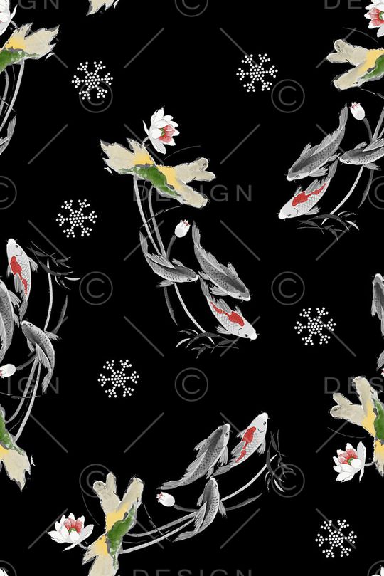 水墨钱塘印花华亿平台图片