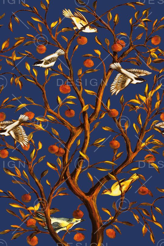 花鸟印花华亿平台图片