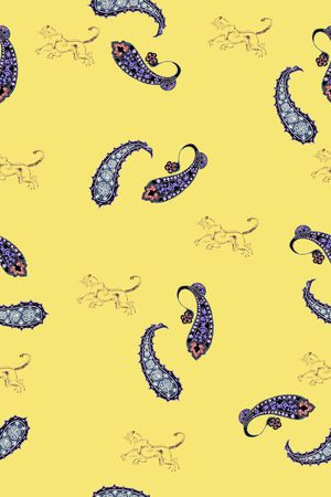 佩斯利印花华亿平台图片