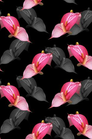 甜美花卉印花华亿平台图片