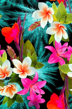 棕榈叶印花华亿平台图片