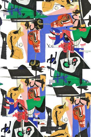 几何印花华亿平台图片