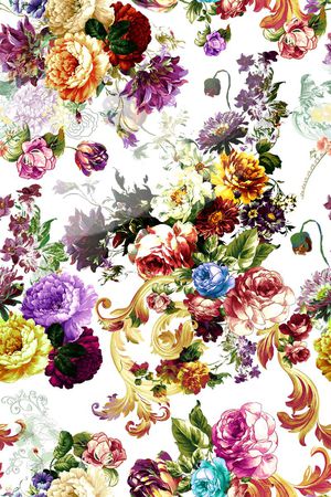 乱花印花华亿平台图片