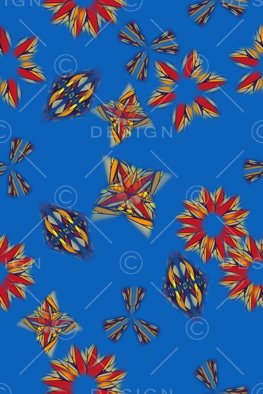 抽象花卉印花华亿平台图片