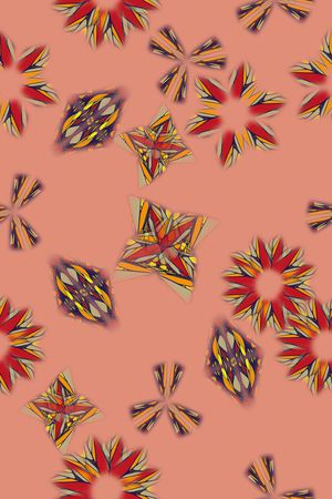 抽象花卉印花华亿平台图片