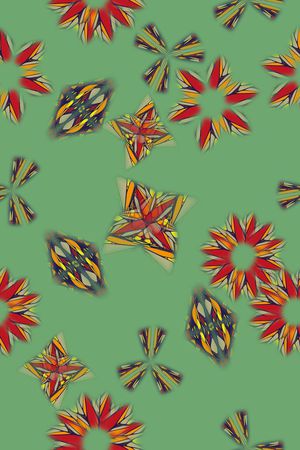 抽象花卉印花华亿平台图片