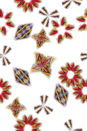 抽象花卉印花华亿平台图片