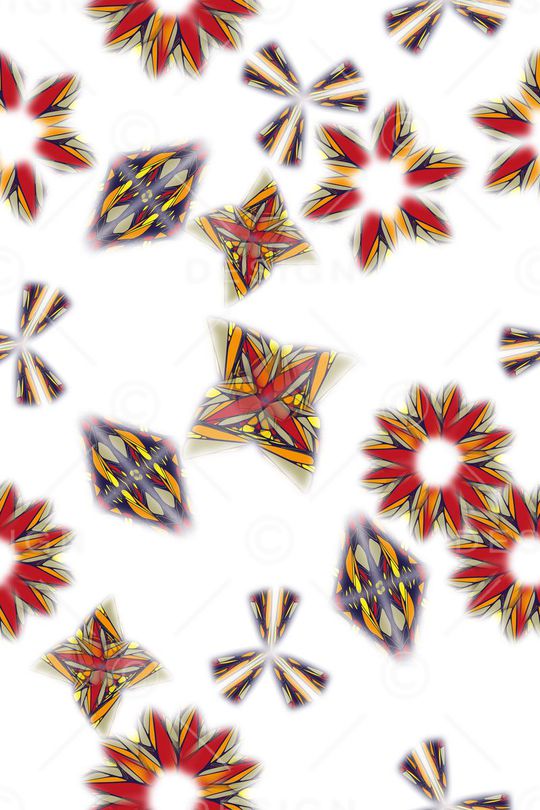 抽象花卉印花华亿平台图片