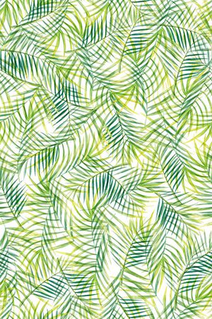 手绘植物叶子印花华亿平台图片