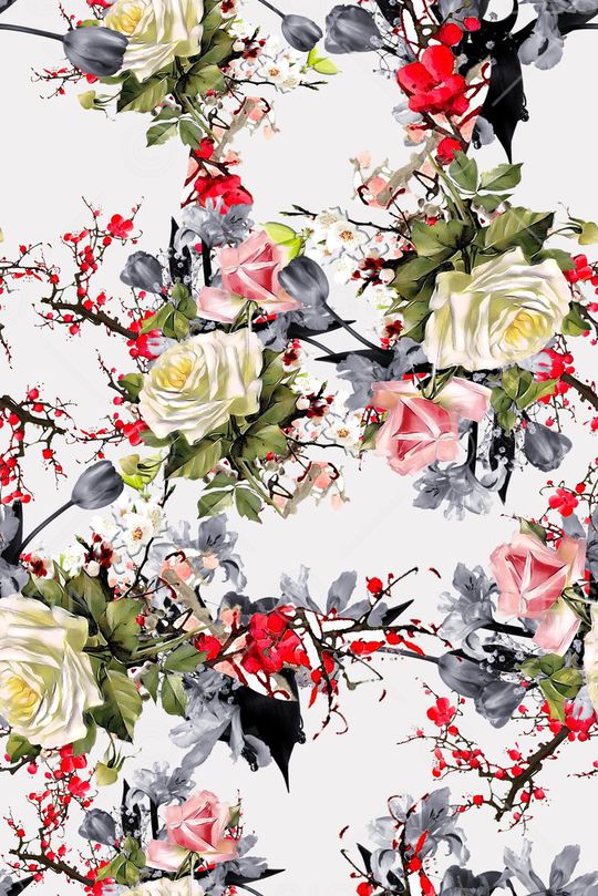 郁金香印花华亿平台图片