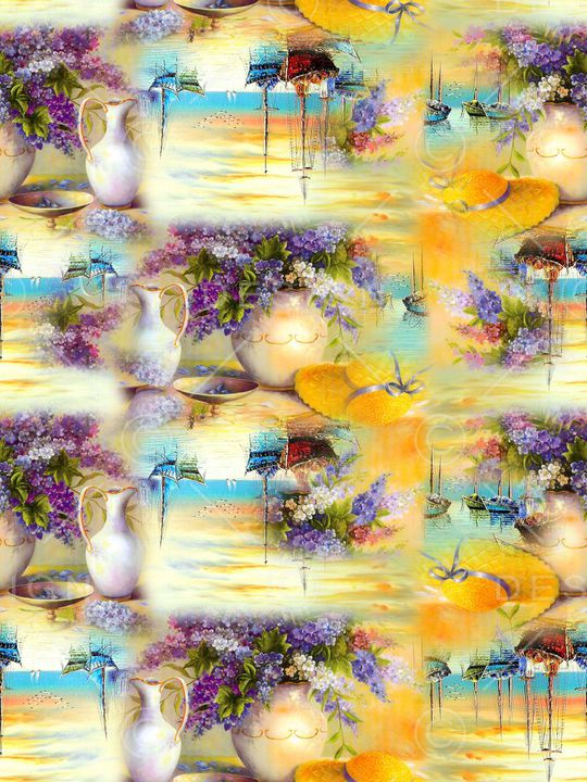 流行时尚花卉油田印花华亿平台图片