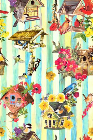 小鸟印花华亿平台图片