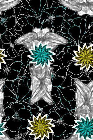 L.D~抽象印花华亿平台图片