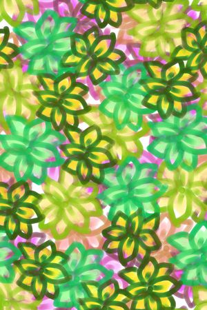 简约花卉组合印花华亿平台图片