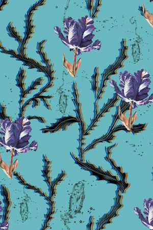 花卉印花华亿平台图片