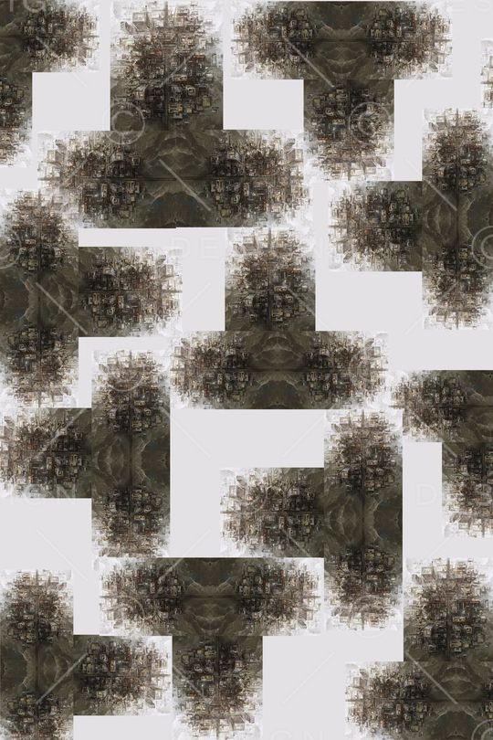 抽象几何印花华亿平台图片