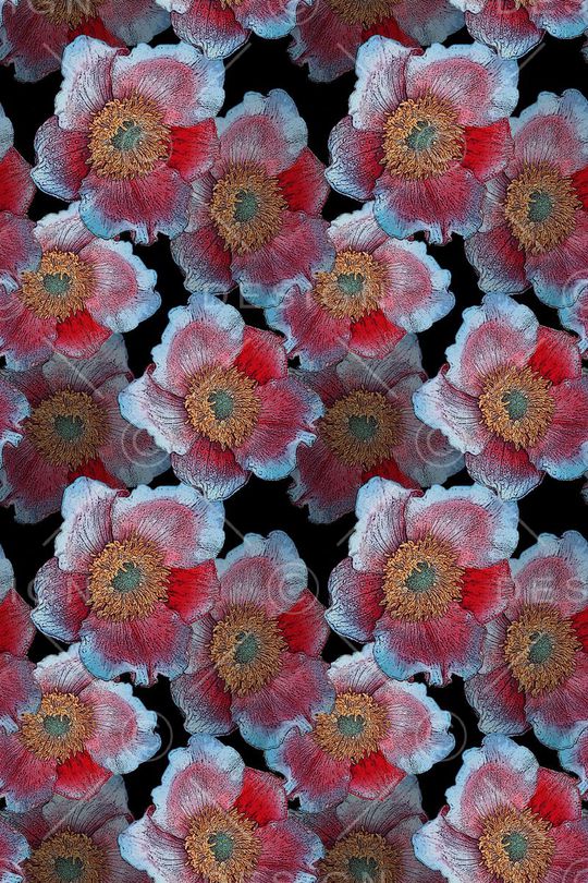 植物花卉印花华亿平台图片