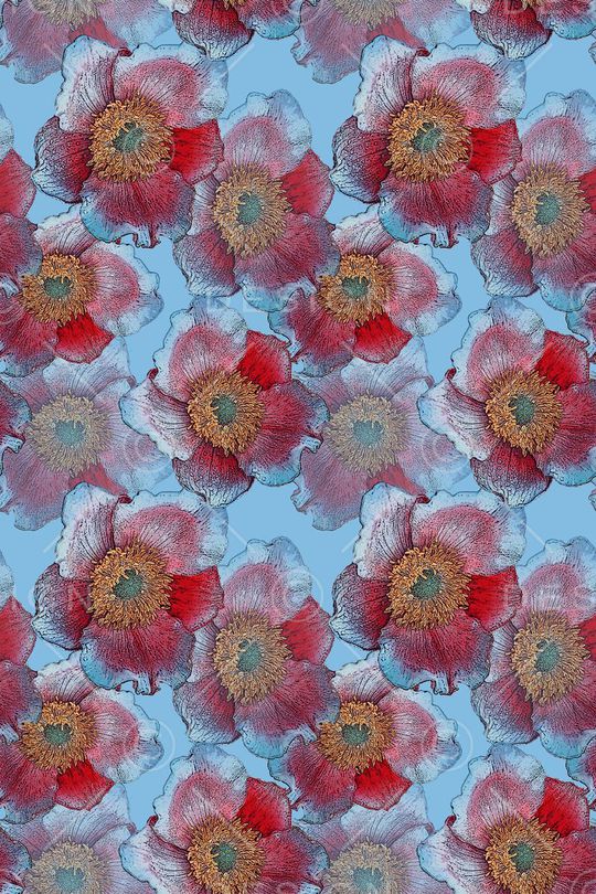 植物花卉印花华亿平台图片