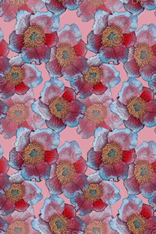 植物花卉印花华亿平台图片