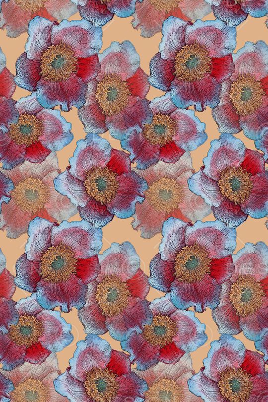 植物花卉印花华亿平台图片