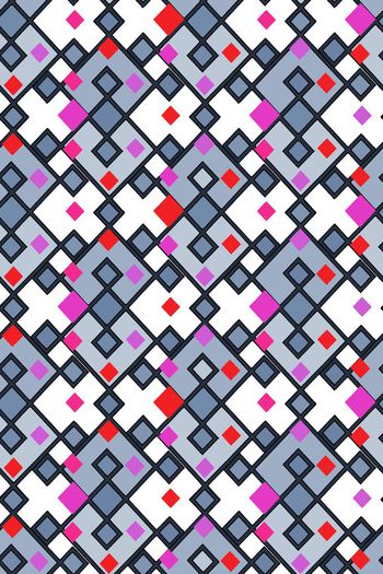 674547-手绘彩色方格