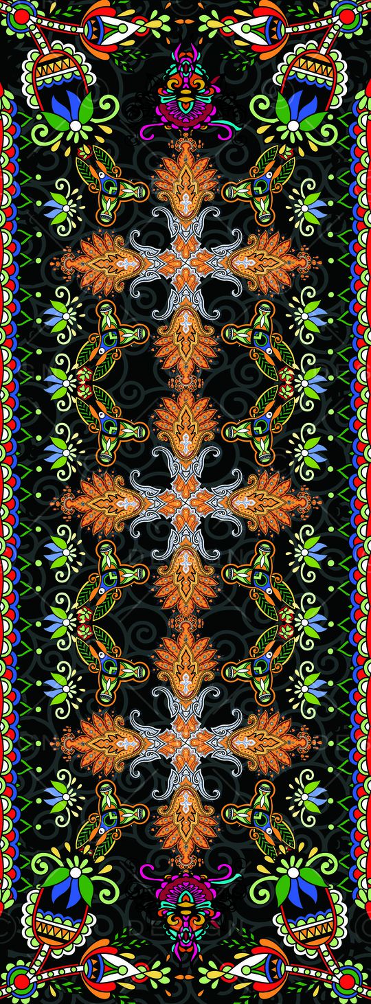 卷草纹印花华亿平台图片