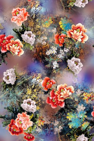 中国风印花华亿平台图片