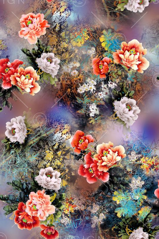 中国风印花华亿平台图片