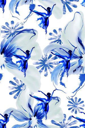 芭蕾印花华亿平台图片