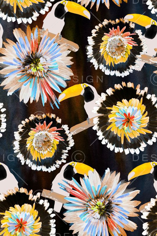 大嘴鸟印花华亿平台图片