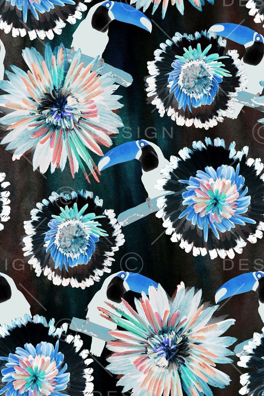 大嘴鸟印花华亿平台图片