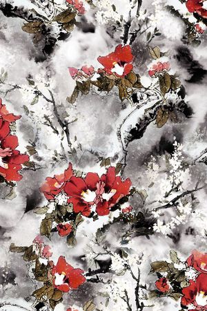 中国风印花华亿平台图片