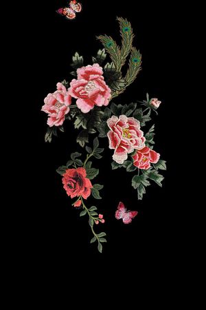 刺绣印花华亿平台图片