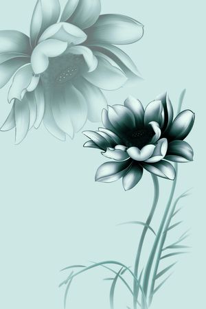 Fei-创意花卉印花华亿平台图片