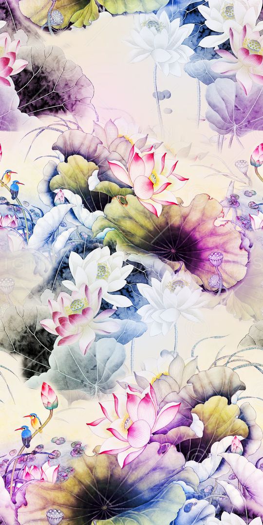 荷叶印花华亿平台图片