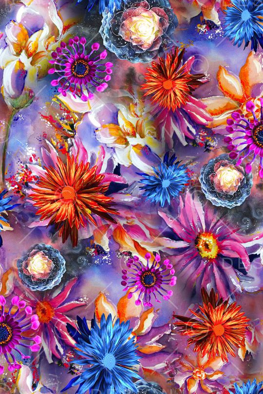 油画花卉印花华亿平台图片