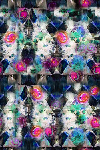 674695-抽象创意油画花卉