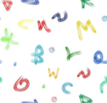 674698-创意动感字母花卉