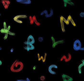 674699-创意动感字母花卉2