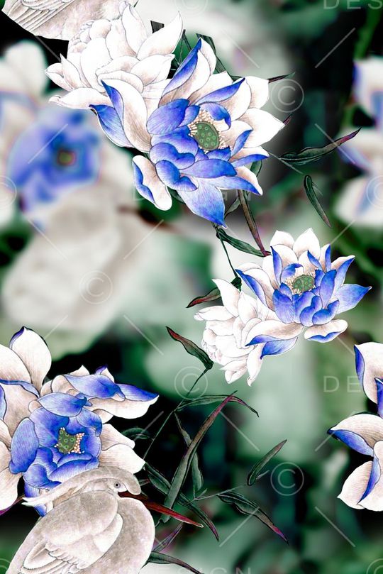 乱花印花华亿平台图片